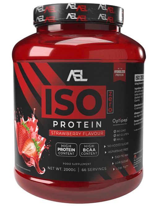 Hovedbilde ASL Whey ISO Zero Protein Strawberry 2kg