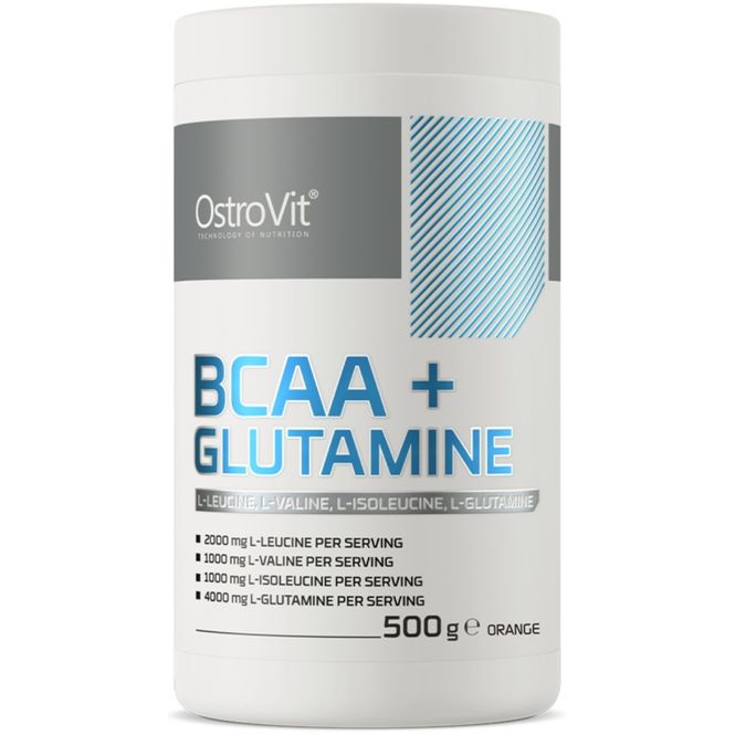 Hovedbilde OstroVit BCAA+Glutamine Orange 500g
